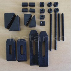 Metric size deluxe clamping kit T-slot:8 mm, stud:M6 - 24 pcs