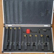 Multi Purpose indexible tool set, 9 pcs, holder 16x16 mm