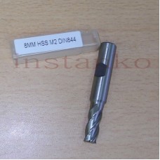 Dia.8,0 mm,metric size four flute single end mill (DIN 844),HSS;
