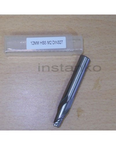 Dia.12,0 mm,metric size two flute single end mill (DIN 327),HSS;