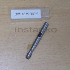 Dia.6,0 mm,metric size two flute single end mill (DIN 327),HSS;