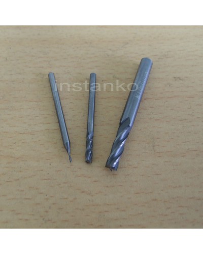Metric size four flute micrograin solid carbide end mills,dia.4,0 mm
