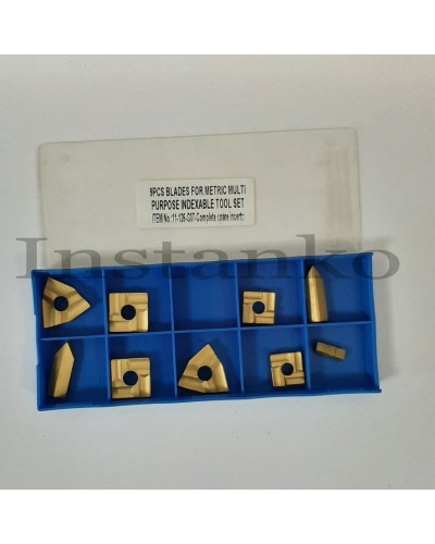 Inserts for 9 pcs of turning sets of 25 mm