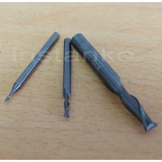 Metric size two flute micrograin solid carbide end mills,dia.1,0 mm