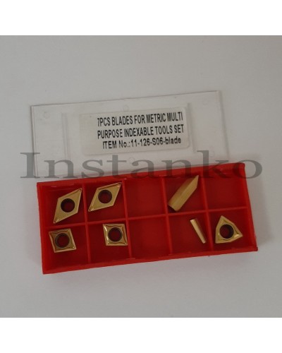Inserts for 7 pcs of turning sets of 20 mm