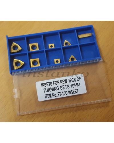 Inserts for 9 pcs of turning sets of 10 mm