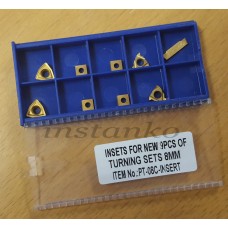 Inserts for 9 pcs of turning sets of 8 mm