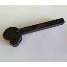 Pivot head double wheel knurling tool,12x12 mm