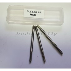 Metric size hand tap,М2,5 х 0,45 мм,HSS,DIN 352