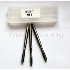 Metric size hand tap,М4,0 х 0,7 мм,HSS,DIN 352